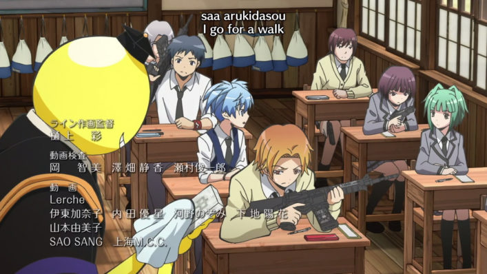 [NoobSubs] Assassination Classroom 01 (720p eng dub 8bit AAC) (5)